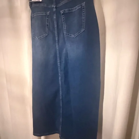 NWT - Jean Skirt / DKNY Denim Pencil Skirt/ Maxi Skirt - Picture 10 of 12